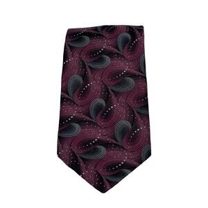 Men's Maroon Silk Paul Dione Tie